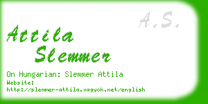 attila slemmer business card